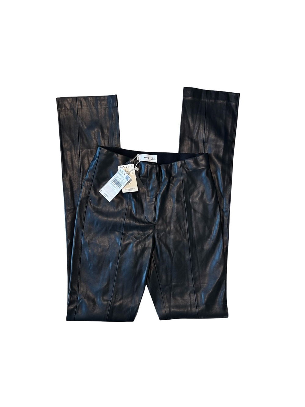 Mango Black Leather Pants